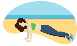 B&#224;i tập HIIT tr&#234;n b&#227;i biển gi&#250;p tăng cơ, giảm mỡ