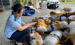 700kg mực kh&#244; kh&#244;ng r&#245; chủ bốc m&#249;i tr&#234;n vỉa h&#232; Đ&#224; Nẵng