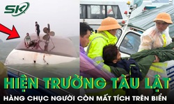 Hiện trường t&#224;u du lịch chở 53 người bị lật ở Vịnh Hạ Long, c&#242;n 39 người mất t&#237;ch