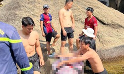 Thiếu ni&#234;n chết đuối ở hốc đ&#225; s&#226;u khi đi d&#227; ngoại c&#249;ng gia đ&#236;nh