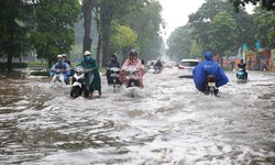 Mưa d&#244;ng dồn dập khắp cả nước