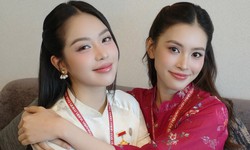 Khoảnh khắc 2 Hoa hậu Việt Nam đọ sắc 'gây sốt'