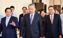 Tổng B&#237; thư T&#244; L&#226;m dự khai mạc Triển l&#227;m th&#224;nh tựu đất nước &#39;80 năm h&#224;nh tr&#236;nh Độc lập – Tự do – Hạnh ph&#250;c&#39;