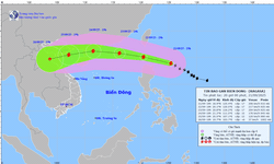 Tối mai b&#227;o Ragasa v&#224;o Biển Đ&#244;ng, mạnh tương đương b&#227;o Yagi