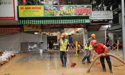 Khắc phục sự cố phun trào phụ gia khoan ngầm tuyến Metro Nhổn-Ga Hà Nội