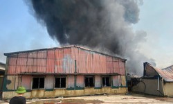 Cháy nhà xưởng trong Trại giam Quảng Ninh