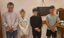 Phát hiện 1 nữ 2 nam đang 'phê pha' trong nhà nghỉ