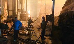 Lào Cai: Cháy nhà máy sắn trong đêm Tết Dương Lịch