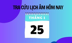 Lịch âm 25/1 - Âm lịch hôm nay 25/1 - Lịch vạn niên ngày 25/1/2026