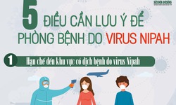 [Infographic] - 5 điều cần lưu ý để phòng bệnh do virus Nipah