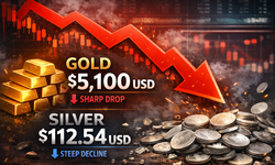 Giá vàng, bạc thế giới giảm mạnh