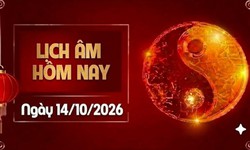 Âm lịch hôm nay 14/10 - Lịch âm 14/10 - Lịch vạn niên ngày 14/10/2026