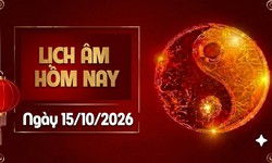 Âm lịch hôm nay 15/10 - Lịch âm 15/10 - Lịch vạn niên ngày 15/10/2026