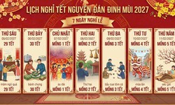 Chốt lịch nghỉ Tết Đinh Mùi và nghỉ lễ Quốc khánh năm 2027