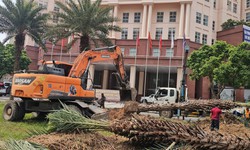 Hiện trạng nút giao Dương Đình Nghệ - Mễ Trì trước ngày xây hầm chui 655m