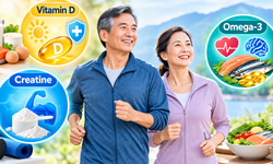 Tại sao vitamin D, creatine và omega-3 lại quan trọng với sức khỏe sau 50 tuổi?