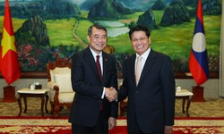 Thủ tướng Lê Minh Hưng hội kiến Tổng Bí thư, Chủ tịch nước Lào Thongloun Sisoulith