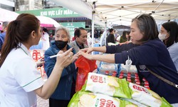 "Hội chợ 0 đồng" Bệnh viện Đa khoa TP Vinh tiếp thêm niềm tin cho người bệnh