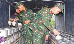 Cận cảnh trận địa pháo hoa sẵn sàng khai hoả đêm giao thừa ở Huế