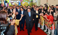 Thủ tướng Phạm Minh Chính dự Lễ khai mạc Hội chợ Mùa Xuân 2026