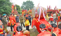 Thanh âm linh thiêng của trống tế ngày Xuân