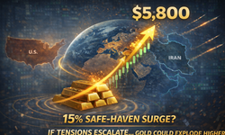Giá vàng thế giới có thể nhảy vọt lên 5.800 USD nếu xung đột Mỹ - Iran nổ ra