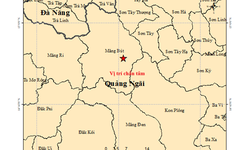 Động đất gây rung lắc diện rộng ở Quảng Ngãi