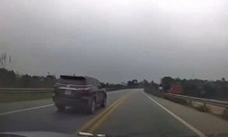 Phạt tài xế xe biển xanh vượt ẩu vào làn đường ngược chiều trên cao tốc