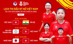 Lịch thi đấu của đội tuyển nữ Việt Nam tại Asian Cup nữ 2026 mới nhất