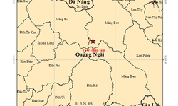 Động đất 3.9 độ ở Quảng Ngãi