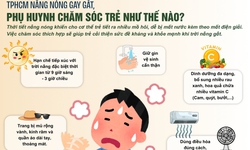 Nắng nóng gay gắt, HCDC TPHCM hướng dẫn cách chăm sóc trẻ em