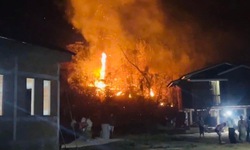 Công an Quảng Trị hỗ trợ chữa cháy rừng tại nước bạn Lào