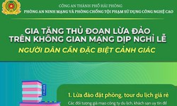 Công an Hải Phòng cảnh báo các thủ đoạn lừa đảo phổ biến dịp nghỉ lễ 30/4 - 1/5