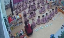 Xôn xao clip giáo viên mầm non nghi giật tóc bé trai ở Hà Tĩnh