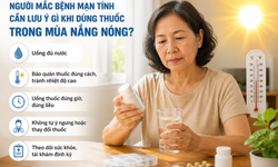 Nắng nóng có thể làm tăng nguy cơ tác dụng phụ thuốc ở người bệnh mạn tính