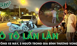 Ô tô lấn làn ngược chiều tông xe máy, 3 người trong gia đình thương vong