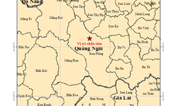 Lại xảy ra động đất tại 'điểm nóng' Kon Plông ở Quảng Ngãi