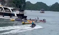 Công an Hải Phòng thông tin vụ va chạm thuyền máy và tàu du lịch trên Vịnh Lan Hạ khiến một nữ du khách tử vong