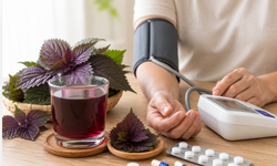 Người đang dùng thuốc huyết áp có nên uống nước lá tía tô?