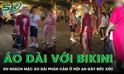 Du khách nước ngoài mặc áo dài với nội y, người phụ nữ kiên quyết yêu cầu ‘phải mặc quần vào’