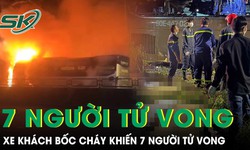 Khoảnh khắc ngọn lửa bao trùm xe khách khiến 7 người tử vong tại Đồng Nai