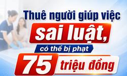 Thuê người giúp việc sai luật có thể bị phạt đến 75 triệu đồng