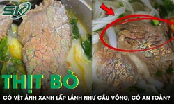 Thịt bò ánh xanh lấp lánh như cầu vồng, có an toàn?