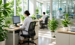 Cơ sở y tế, sản xuất dược và sản xuất thiết bị y tế chủ động xây dựng môi trường làm việc xanh