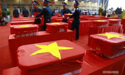 Xúc động hình ảnh tiếp nhận hơn 7.000 mẫu hài cốt liệt sĩ tại Sân bay Gia Lâm