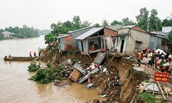 Đăng ký biến động đất đai khi diện tích đất trong sổ đỏ thu hẹp do sạt lở