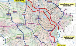 Công bố phương án tuyến, vị trí tuyến đường bộ Trục đại lộ cảnh quan sông Hồng