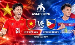 Kênh và link xem trực tiếp U23 Việt Nam vs U23 Philippines ngày 18/9