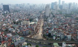 Vành đai 2,5 qua Cầu Giấy tăng tốc, chạy đua mốc thông xe kỹ thuật 10/10