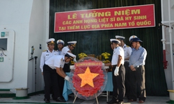 Lễ tưởng niệm c&#225;c c&#225;n bộ, chiến sĩ đ&#227; hi sinh tại c&#225;c Nh&#224; gi&#224;n DK1